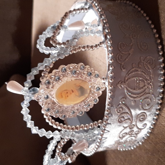 Disney Cinderella Light Blue and Silver Princess Dress With Matching Tiara - Picture 8 of 9